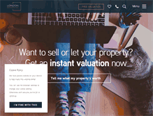 Tablet Screenshot of londonresidential.com
